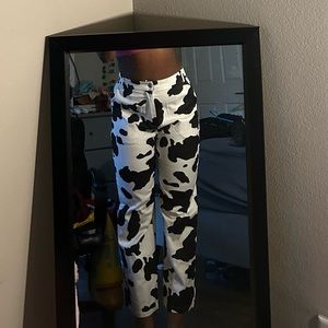 cow print pants !